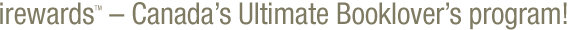 irewards - Canada's Ultimate Booklover Program