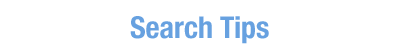 Search Tips